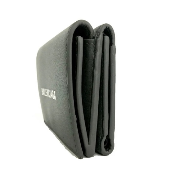BALENCIAGA Everyday Mini Papier Leather Trifold Wallet - Picture 2 of 8